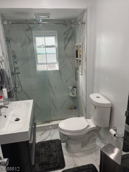 Bathroom, Glass Shower, Interior, Marble, Marble Walls