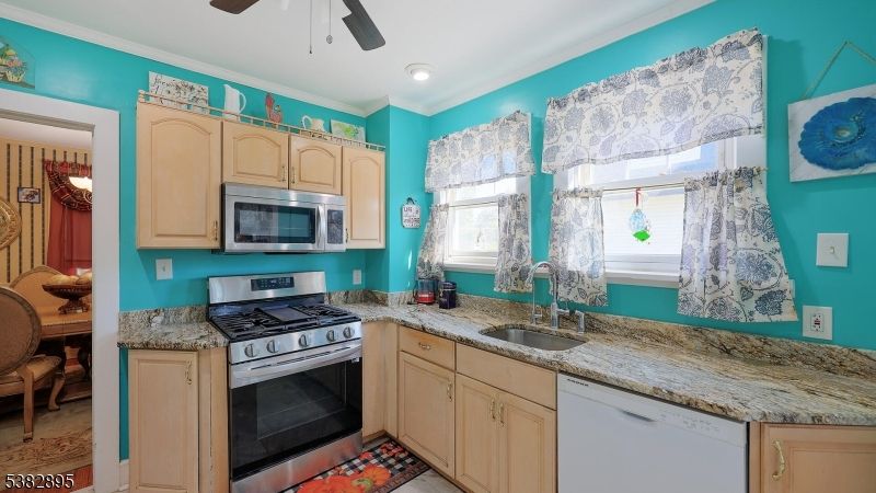 Interior, Kitchen, Recessed Lighting, Stainless Steel Appliances