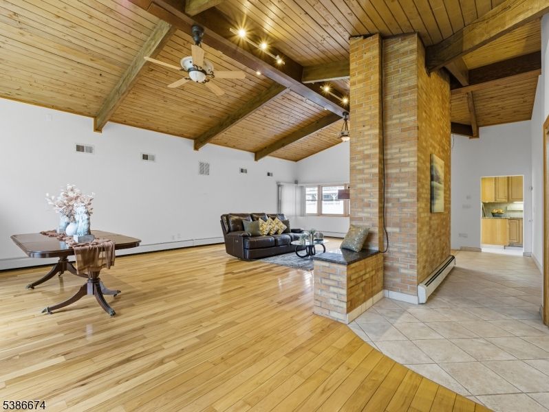 Interior, Living room, Stone Walls, Wooden Beams, Wooden Ceilings, Wood Texture Flooring