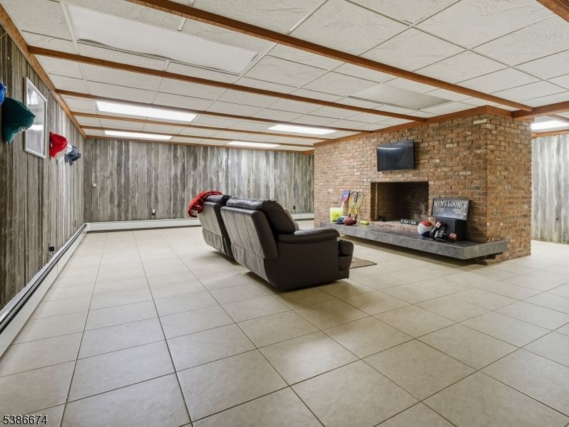 Fireplace, Interior, Living room, Stone Walls