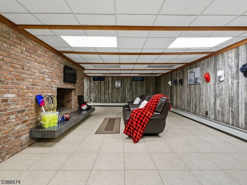 Fireplace, Interior, Stone Walls