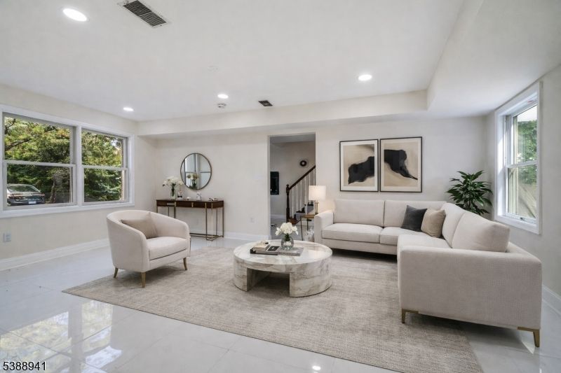 Interior, Living room, Recessed Lighting