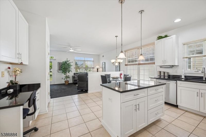 Dining room, Interior, Kitchen, Living room, Pendant Lights, Recessed Lighting