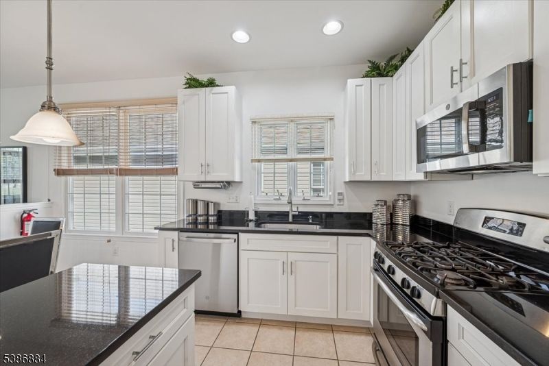 Interior, Kitchen, Pendant Lights, Recessed Lighting, Stainless Steel Appliances