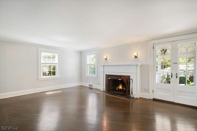 Empty room, Fireplace, Interior, Wood Texture Flooring