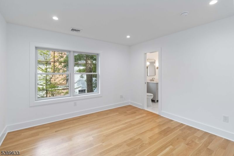 Bathroom, Empty room, Interior, Recessed Lighting, Wood Texture Flooring
