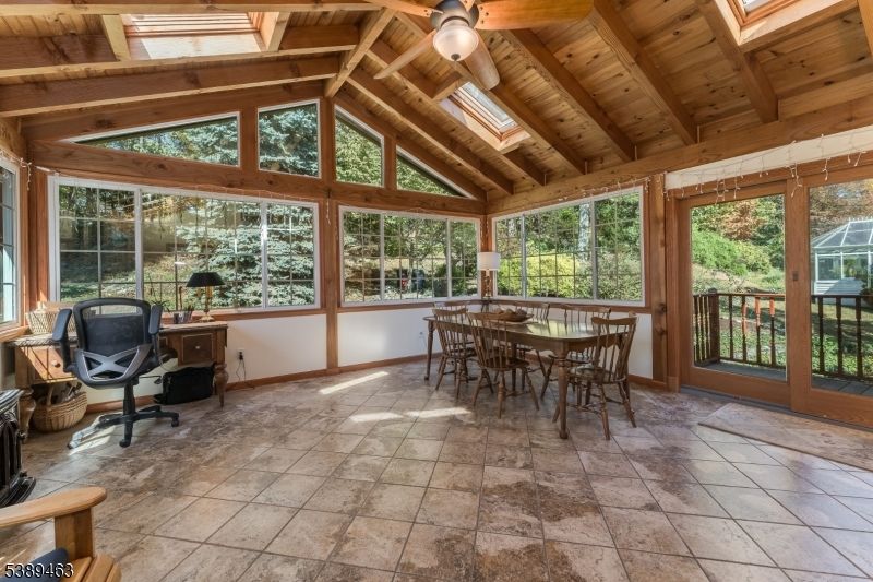 Home Office, Interior, Sun Room, Wooden Beams, Wooden Ceilings