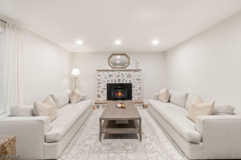 Fireplace, Interior, Living room, Recessed Lighting