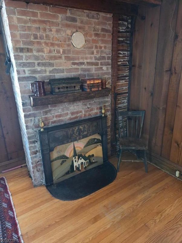 Fireplace, Interior, Stone Walls, Wood Texture Flooring