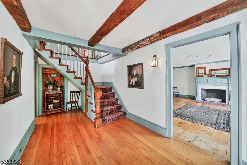 Fireplace, Interior, Wooden Beams, Wood Texture Flooring