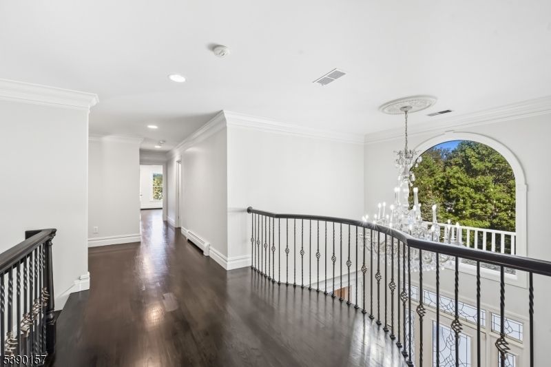 Chandelier, Interior, Recessed Lighting, Wood Texture Flooring