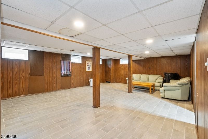 Interior, Recessed Lighting, Wood Texture Flooring, Wooden Walls