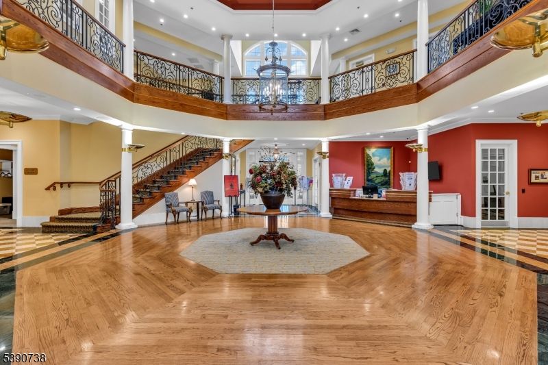 Chandelier, Interior, Recessed Lighting, Wood Texture Flooring