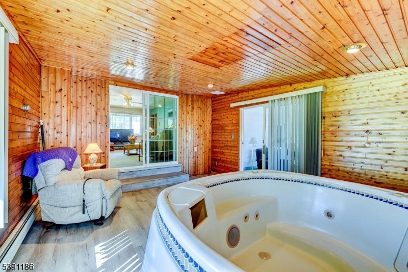 Game Room, Interior, Recessed Lighting, Wooden Ceilings, Wood Texture Flooring, Wooden Walls