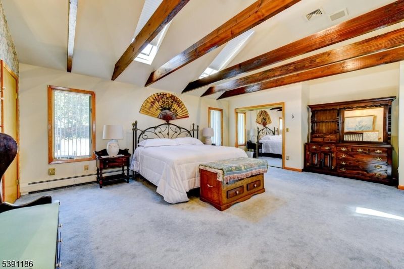 Bedroom, Interior, Wooden Beams