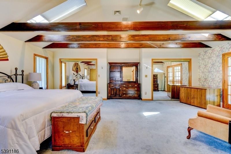 Bedroom, Interior, Wooden Beams