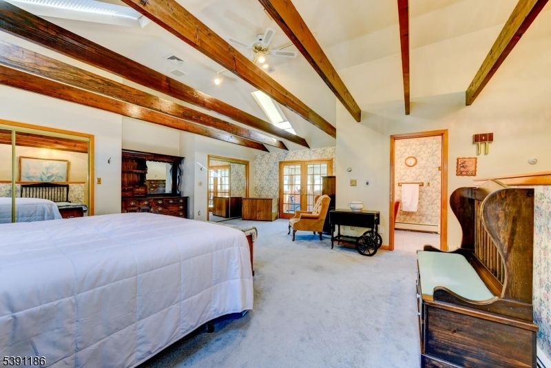 Bedroom, Interior, Wooden Beams