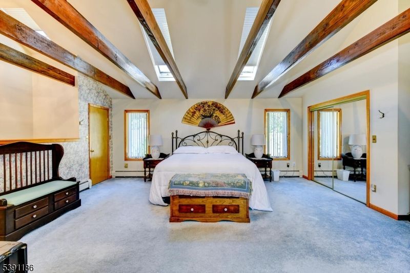Bedroom, Interior, Wooden Beams