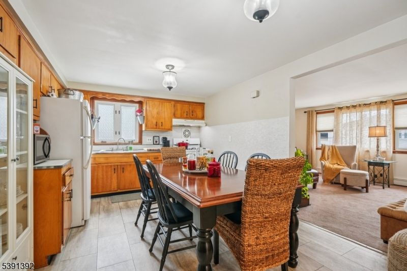 Dining room, Interior, Kitchen, Living room, Wood Texture Flooring