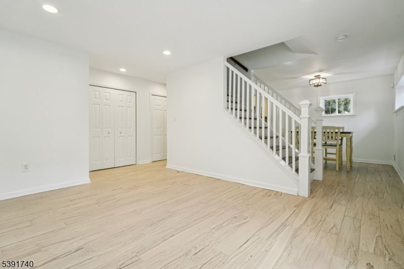 Dining room, Interior, Marble, Recessed Lighting, Wood Texture Flooring