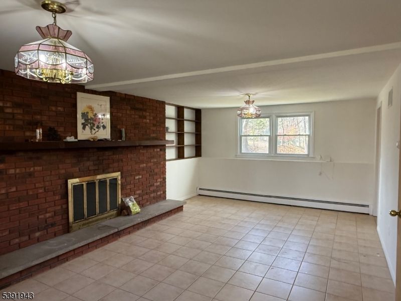 Empty room, Fireplace, Interior, Stone Walls