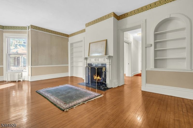 Fireplace, Interior, Wood Texture Flooring