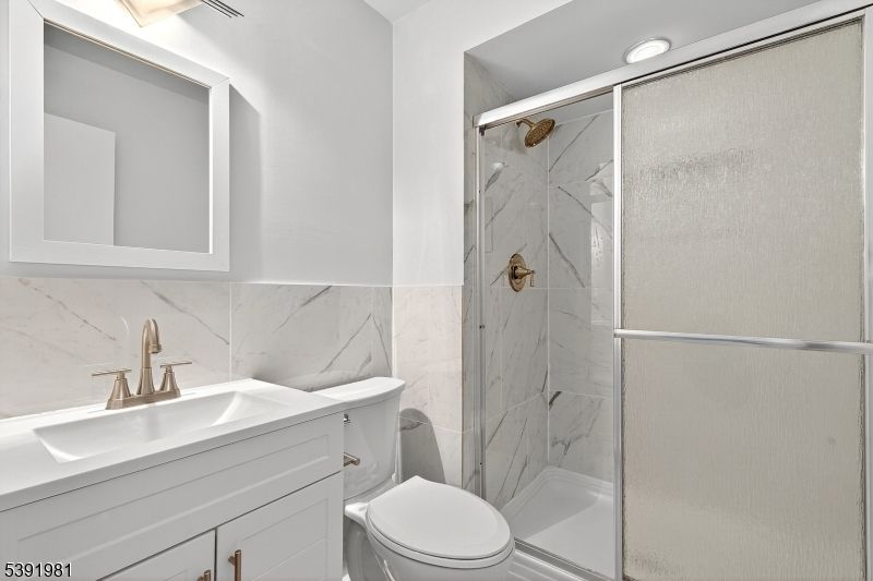 Bathroom, Glass Shower, Interior, Marble Walls