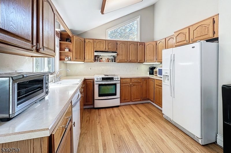 Interior, Kitchen, Wood Texture Flooring