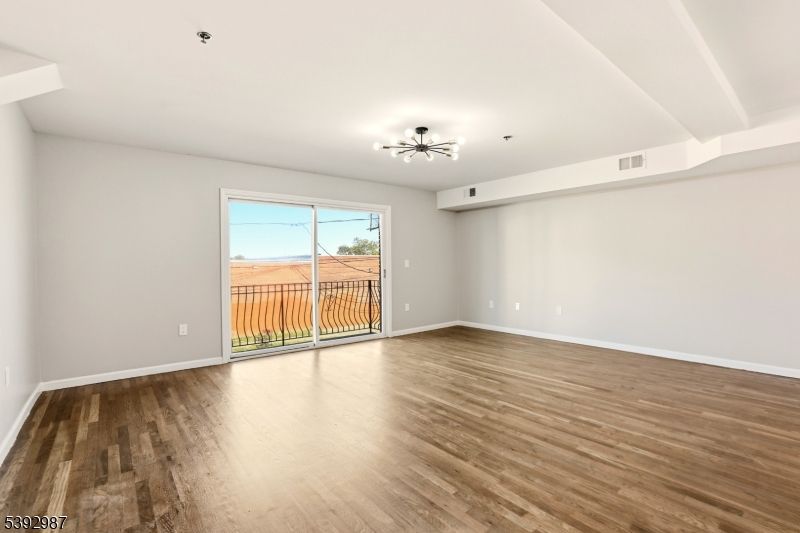 Empty room, Interior, Pendant Lights, Wood Texture Flooring