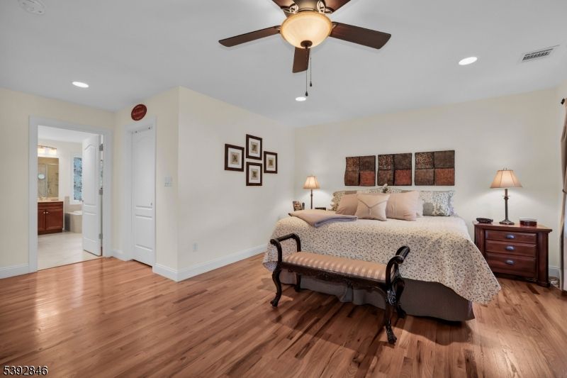 Bathroom, Bedroom, Interior, Recessed Lighting, Wood Texture Flooring