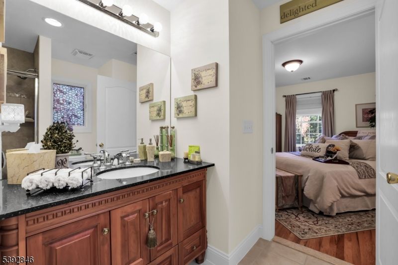 Bathroom, Bedroom, Interior, Recessed Lighting, Wood Texture Flooring