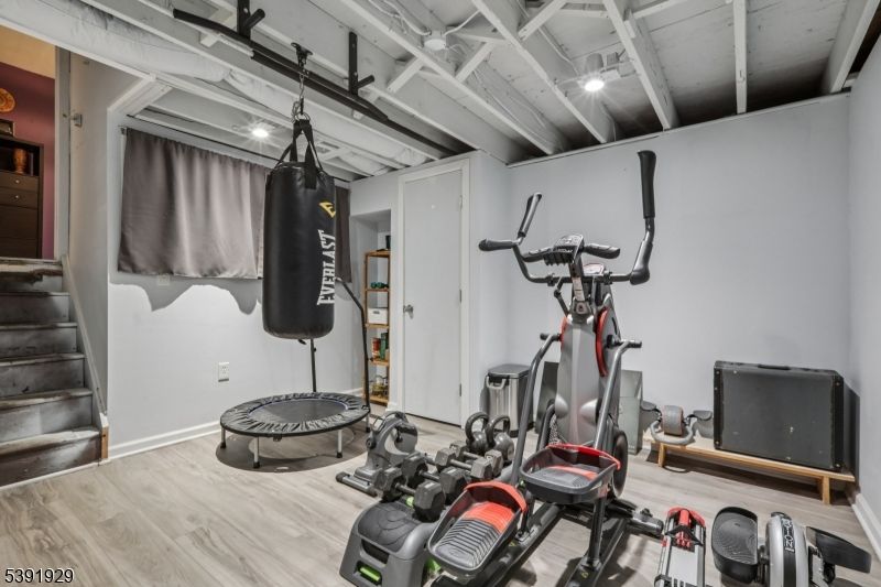 Fitness Equipment, Interior, Wood Texture Flooring
