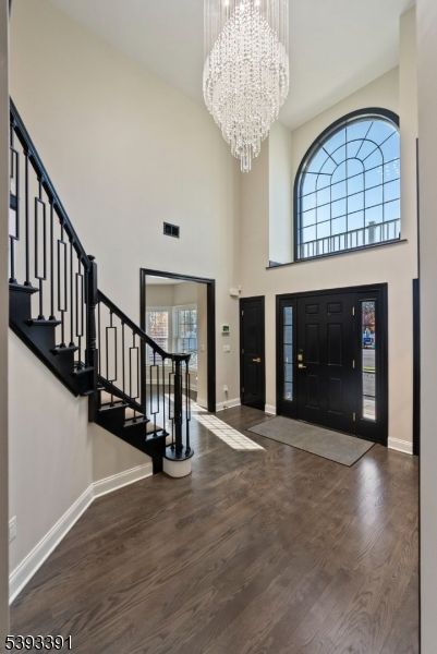Chandelier, Interior, Wood Texture Flooring