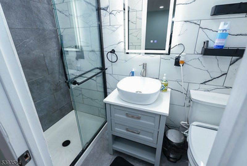 Bathroom, Glass Shower, Interior, Marble Walls