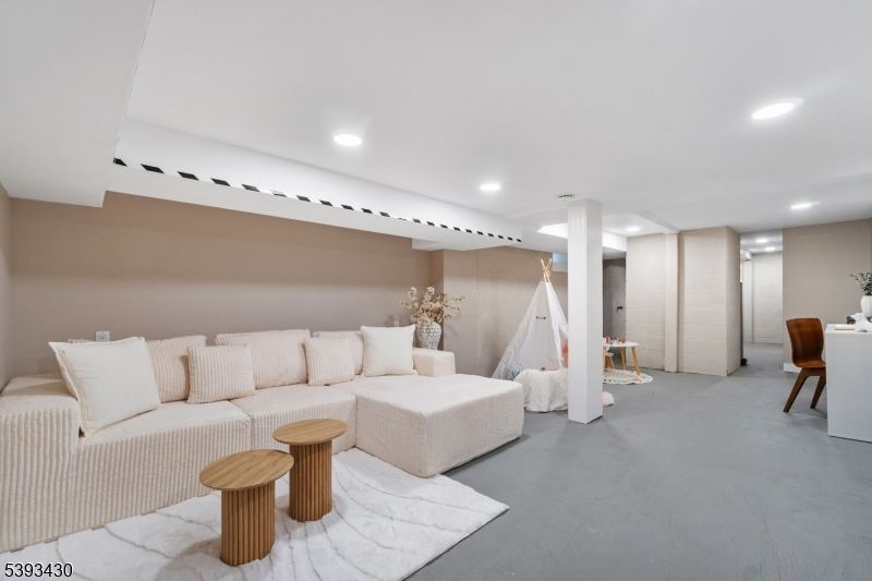 Interior, Living room, Recessed Lighting