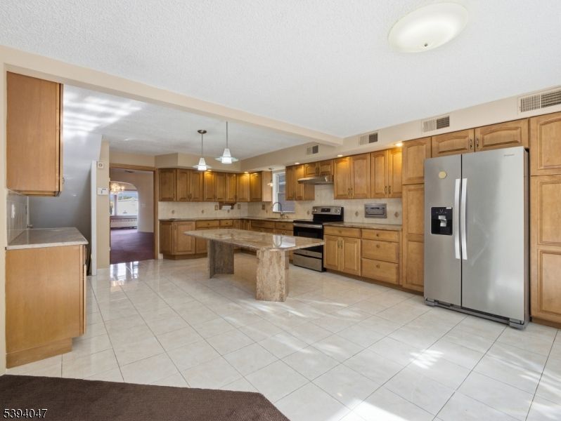 Interior, Kitchen, Pendant Lights, Stainless Steel Appliances