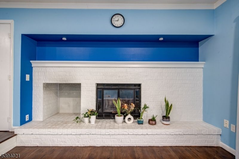 Fireplace, Interior, Wood Texture Flooring