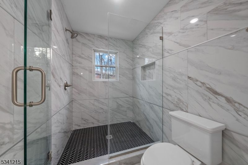 Bathroom, Glass Shower, Interior, Marble Walls