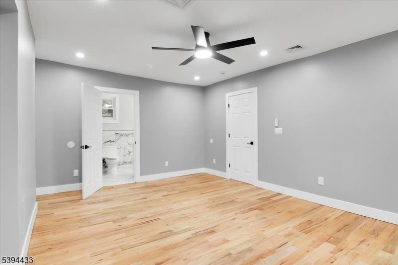 Empty room, Interior, Marble, Recessed Lighting, Wood Texture Flooring