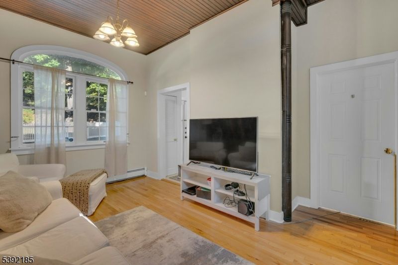 Chandelier, Interior, Living room, Pendant Lights, Wood Texture Flooring