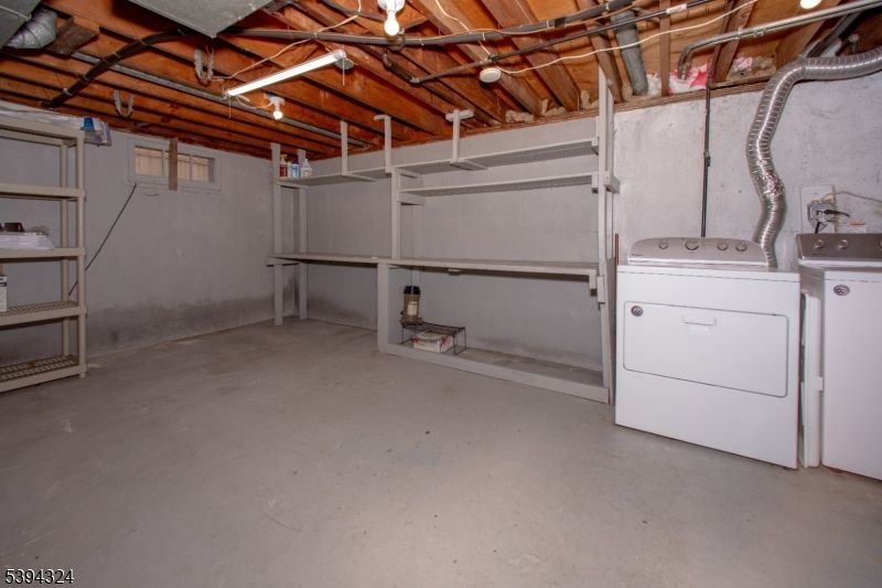 Garage, Interior, Utility Closets, Washer, Wooden Beams, Wooden Ceilings