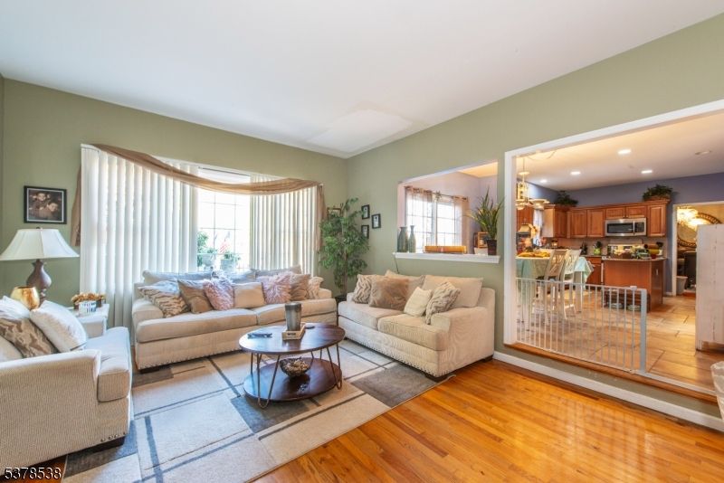 Interior, Kitchen, Living room, Recessed Lighting, Stainless Steel Appliances, Wood Texture Flooring