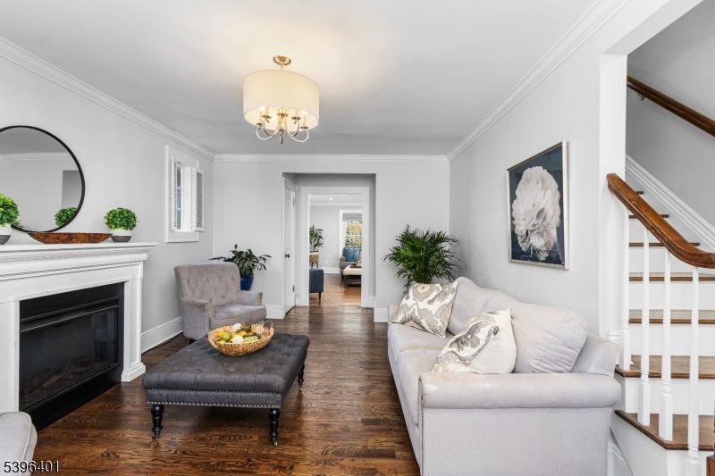 Chandelier, Fireplace, Interior, Living room, Wood Texture Flooring