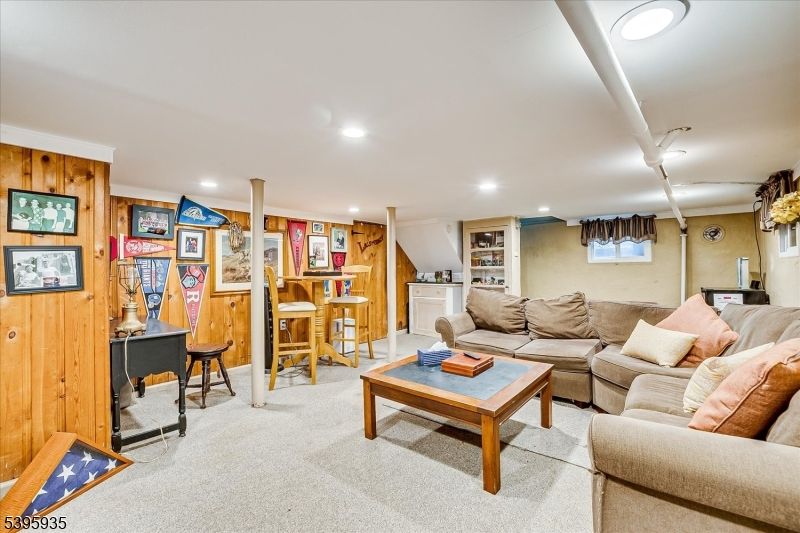 Interior, Living room, Recessed Lighting, Wooden Walls