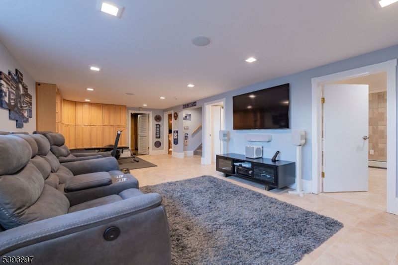 Home Theatre Room, Interior, Living room, Recessed Lighting