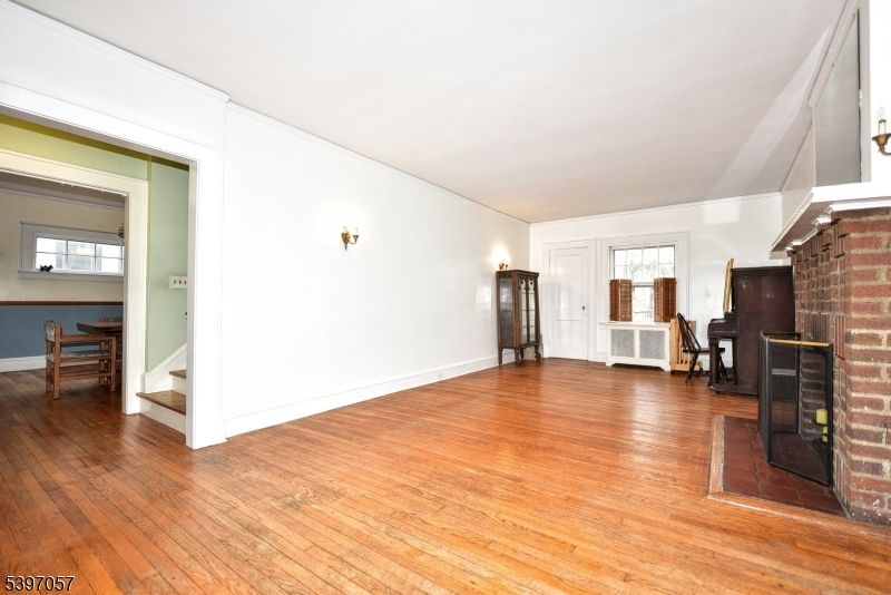 Empty room, Fireplace, Interior, Wood Texture Flooring