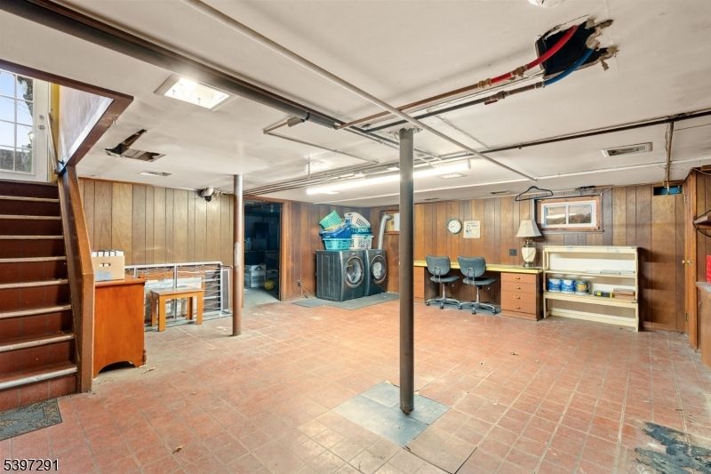 Interior, Washer, Wooden Walls