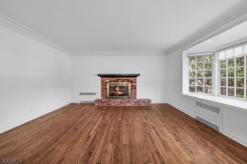 Empty room, Fireplace, Interior, Wood Texture Flooring
