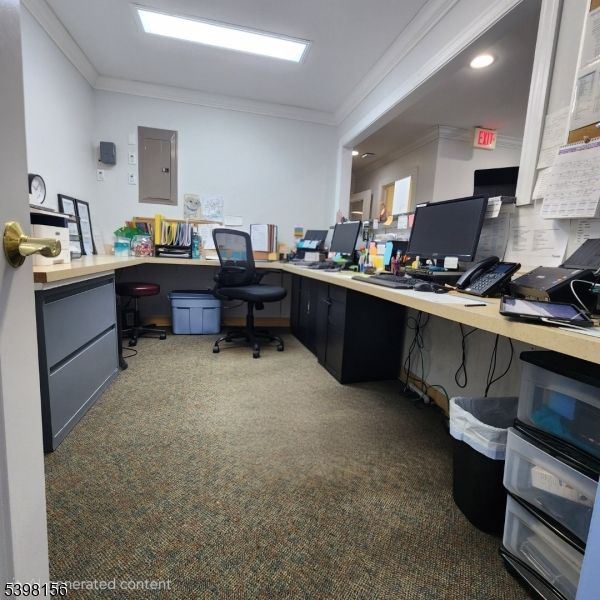 Home Office, Interior, Recessed Lighting