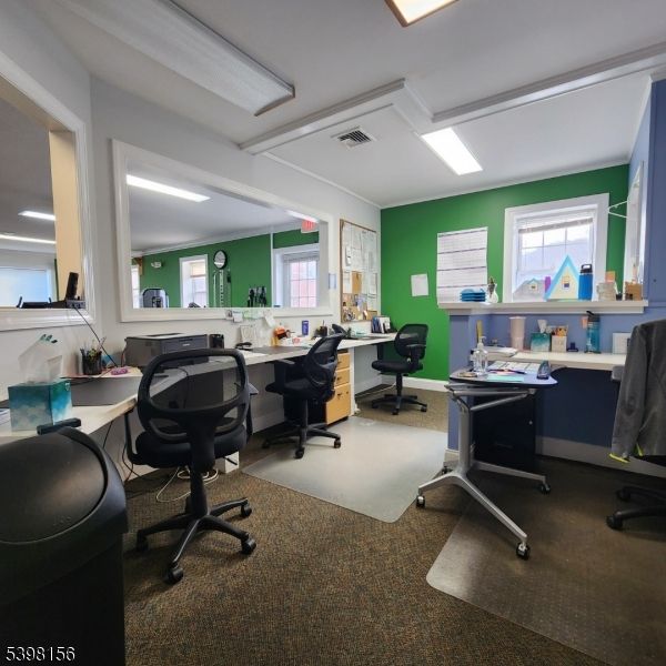 Home Office, Interior, Recessed Lighting